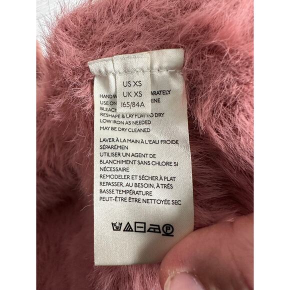 Free People women’s cardigan Cardi pink super soft teddy bear cozycore - Picture 5 of 10
